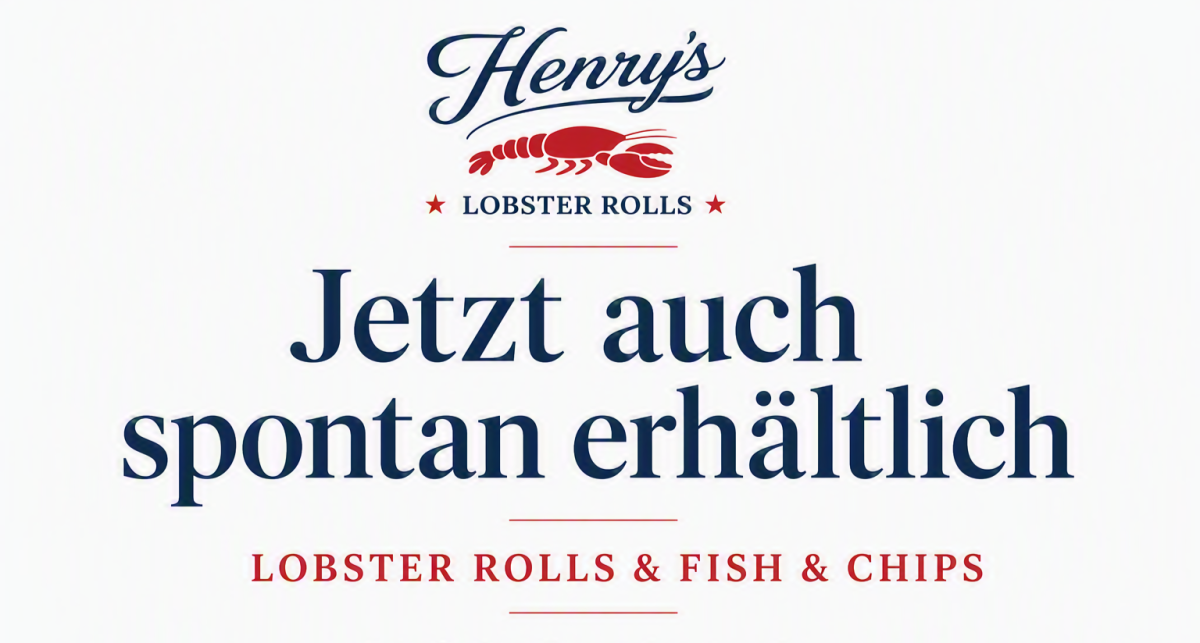 Lobster Rolls und Fish & Chips - jetzt auch spontan geniessen 