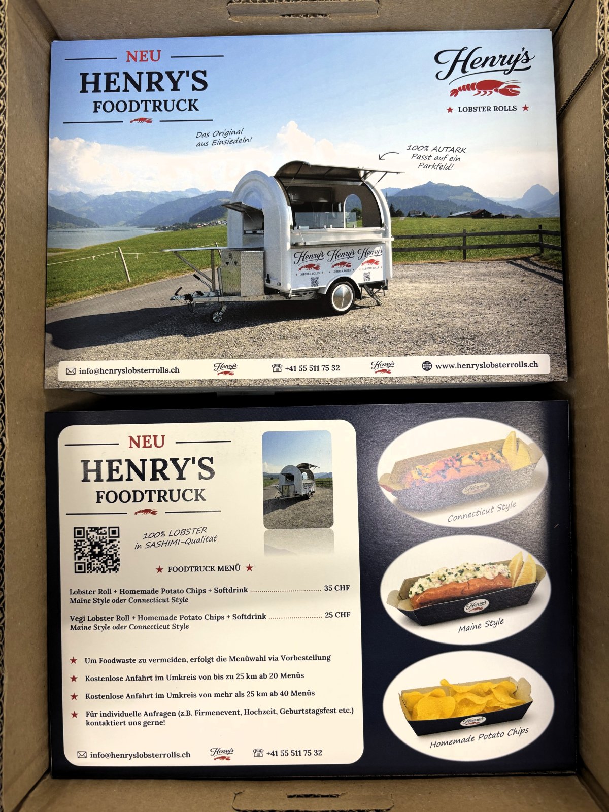 Neue Flyer für unseren Foodtruck eingetroffen 